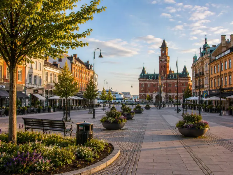 Vy över Helsingborg