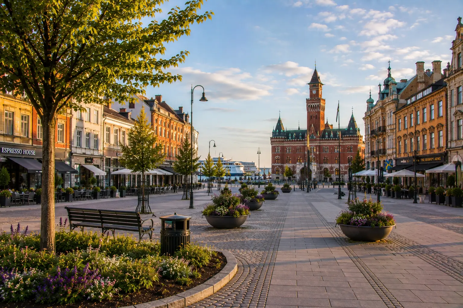 Vy över Helsingborg